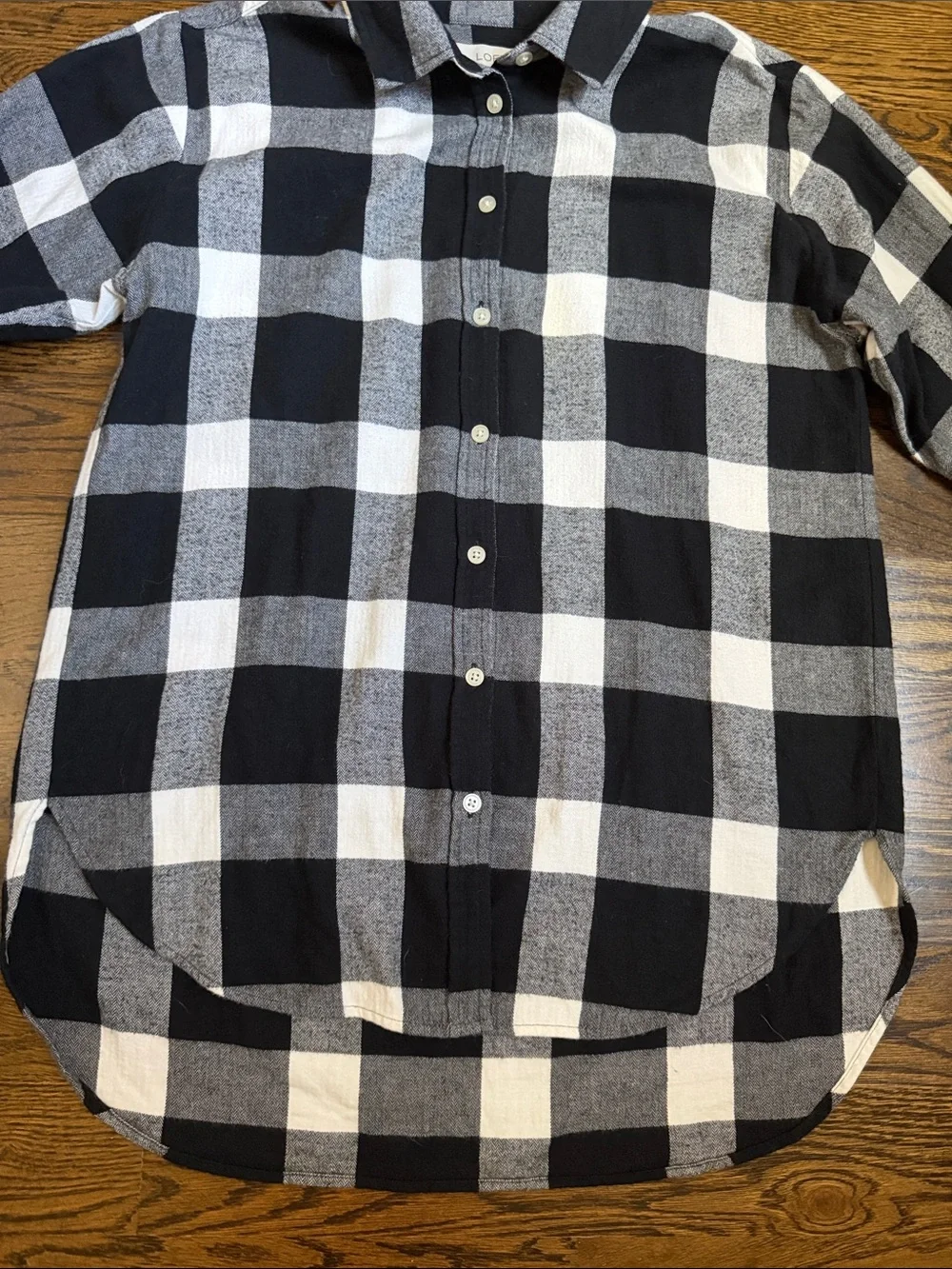Loft Flannel Button Down Size Medium